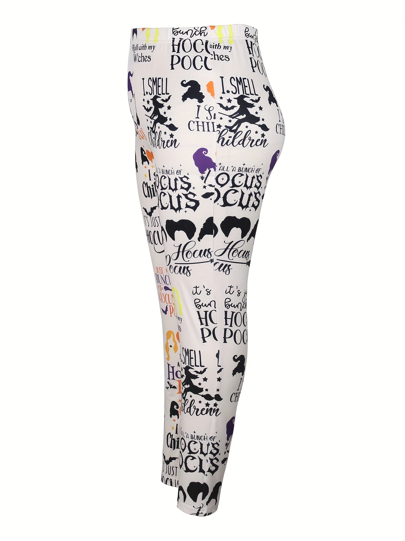 Women's Plus Witch Graphic High Waisted Skinny Leggings