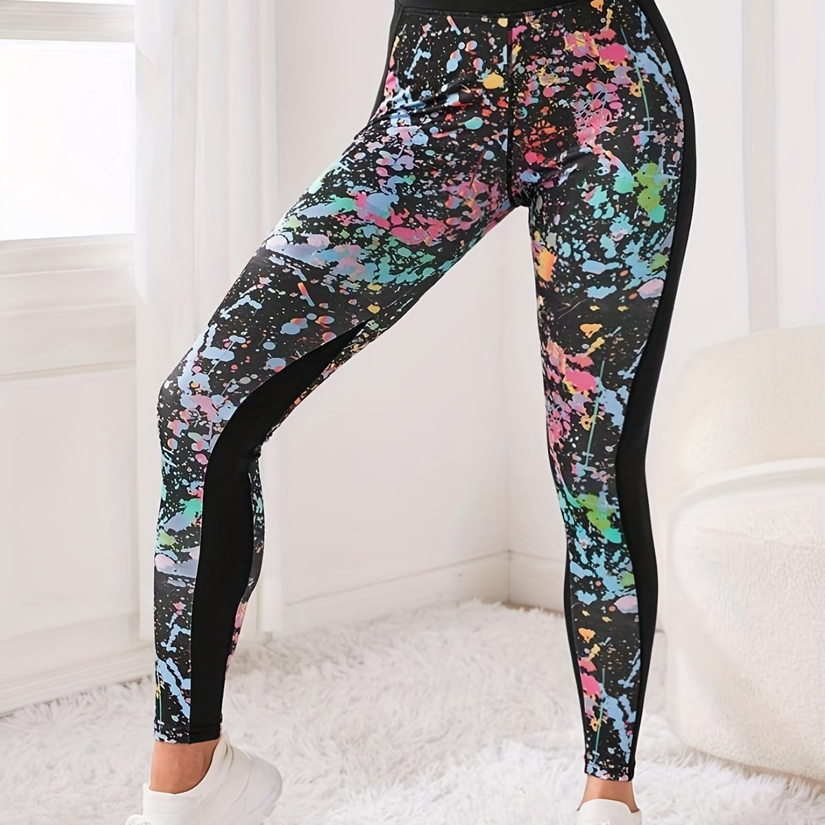 High Waist Splash Ink Leggings