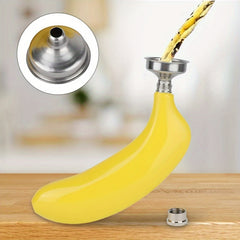Banana Wine Pot 5oz Stainless Steel Bottle, Funnel for Bar Party, Creative Gift