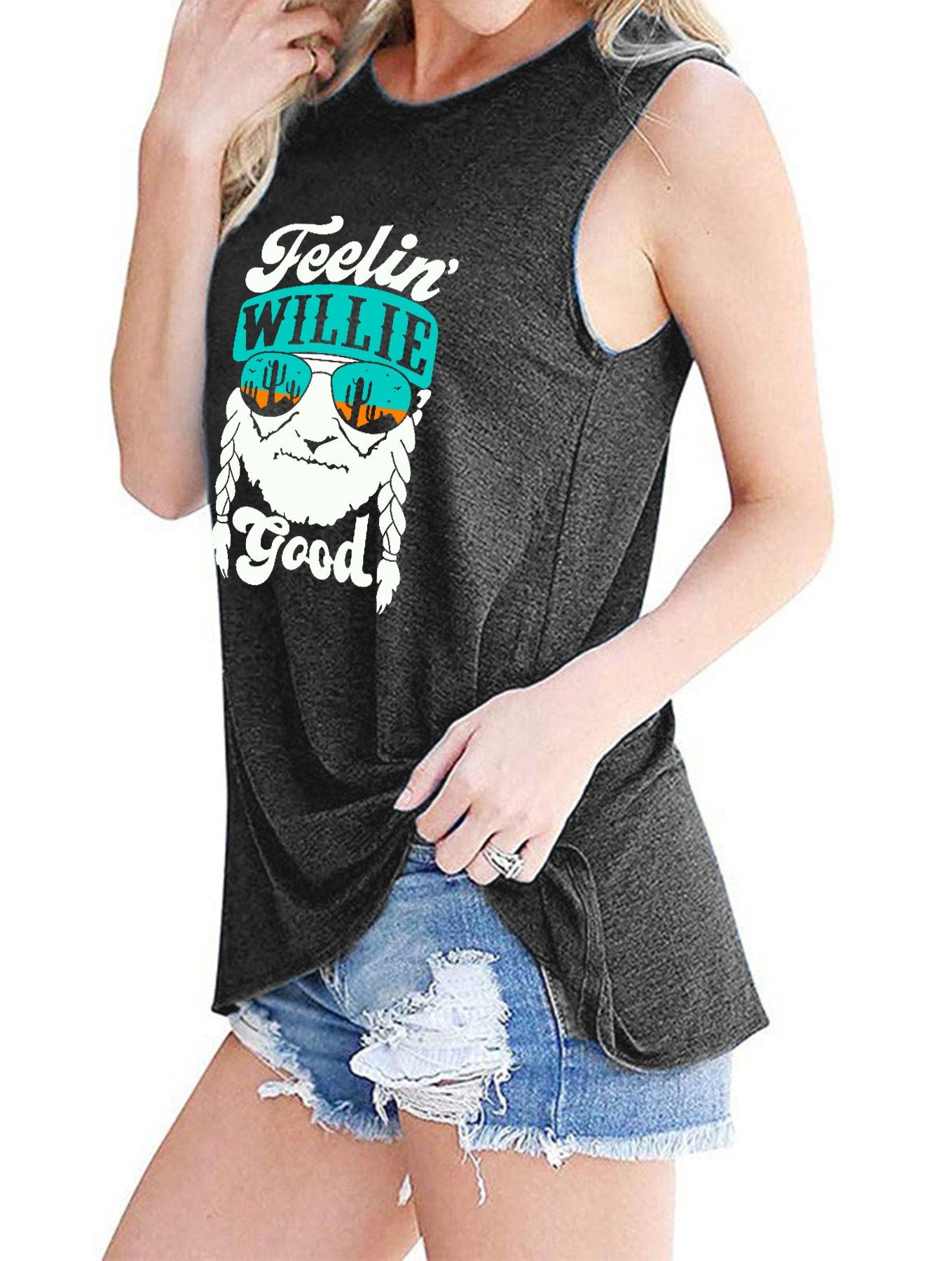 Casual Older Print Cami Top