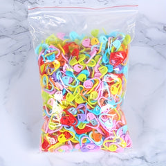 100 200pcs Mini Knitting Crochet Marker Safety Locking Stitch Markers Multicolor