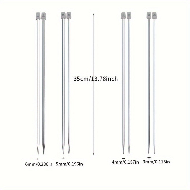 2pcs Single Point Sweater Needle Knitting Needles Set for Beginners