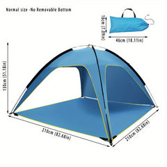 Large Removable Bottom Tent Ventilated Rainproof Anti UV Sunshade