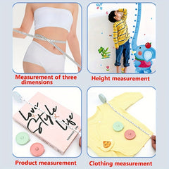 Portable Mini Tape Measure Auto Retractable Small Object Clothes Ruler