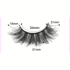 10 Pairs Natural Look False Eyelashes Faux Mink Curling Lashes