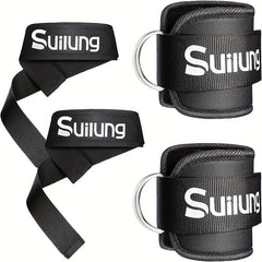 Ankle/Wrist Strap Set for Cable Machine Workouts