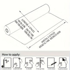 Tile Pattern Wallpaper Self Adhesive Peel & Stick for Kitchen Countertop