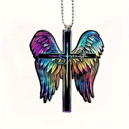 Colorful Wings Cross Home Decoration Gift Car Pendant Interior Decoration