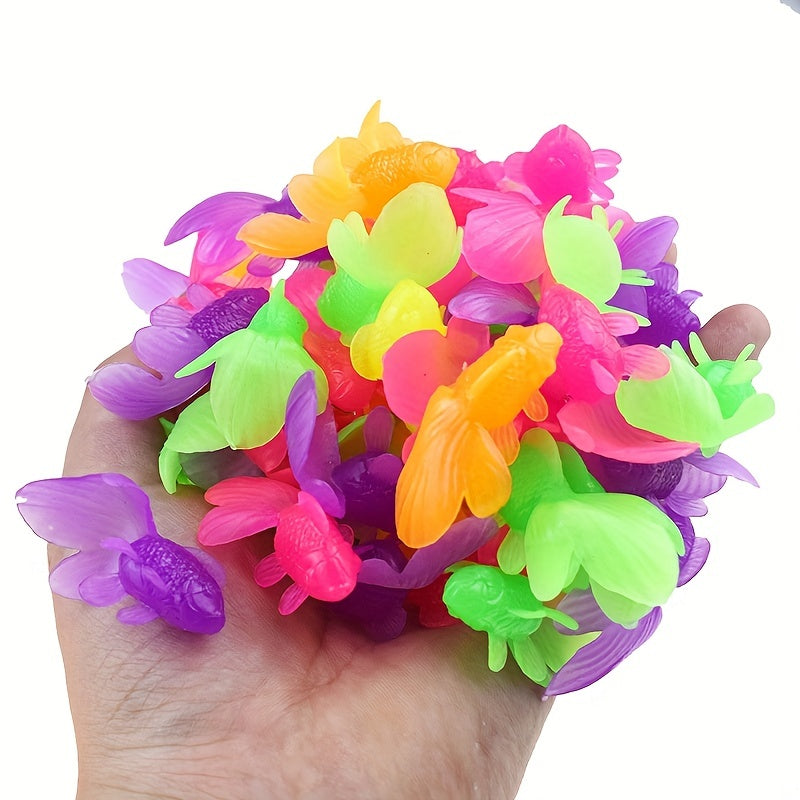 10pcs Colorful Goldfish Model Toy Gift Decoration