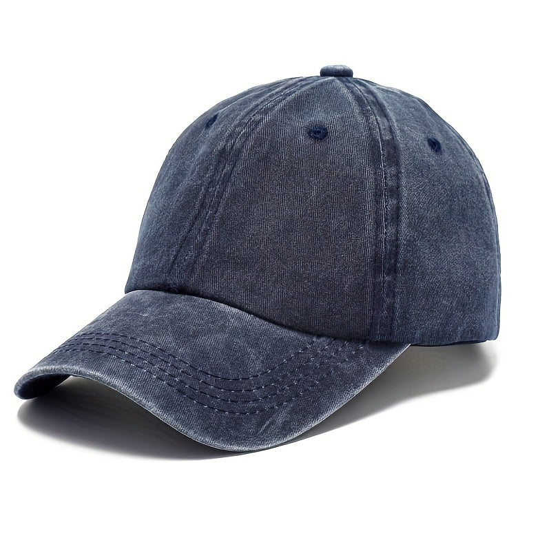 Men's Vintage Baseball Cap Solid Light Plate Cap Outdoor Sun Visor Cap