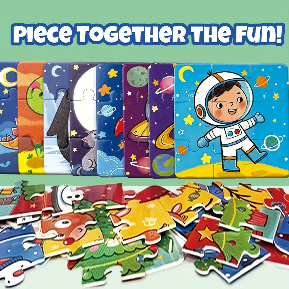 Space Jigsaw Puzzle Toy Astronaut Planets & Stars Educational Learning Game