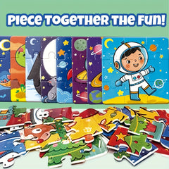 Space Jigsaw Puzzle Toy Astronaut Planets & Stars Educational Learning Game