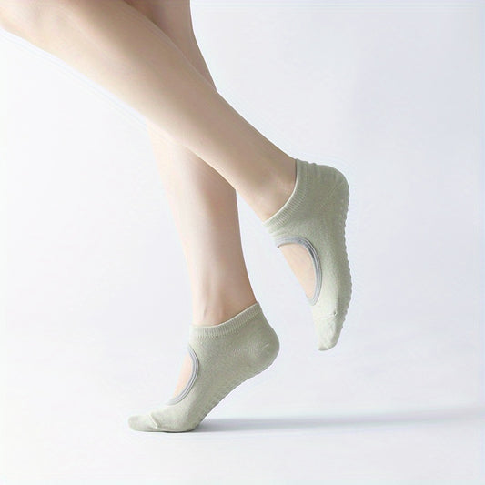 Breathable Yoga Socks Closed Toe Non-Slip Sports Barre Ballet Pilates Socks