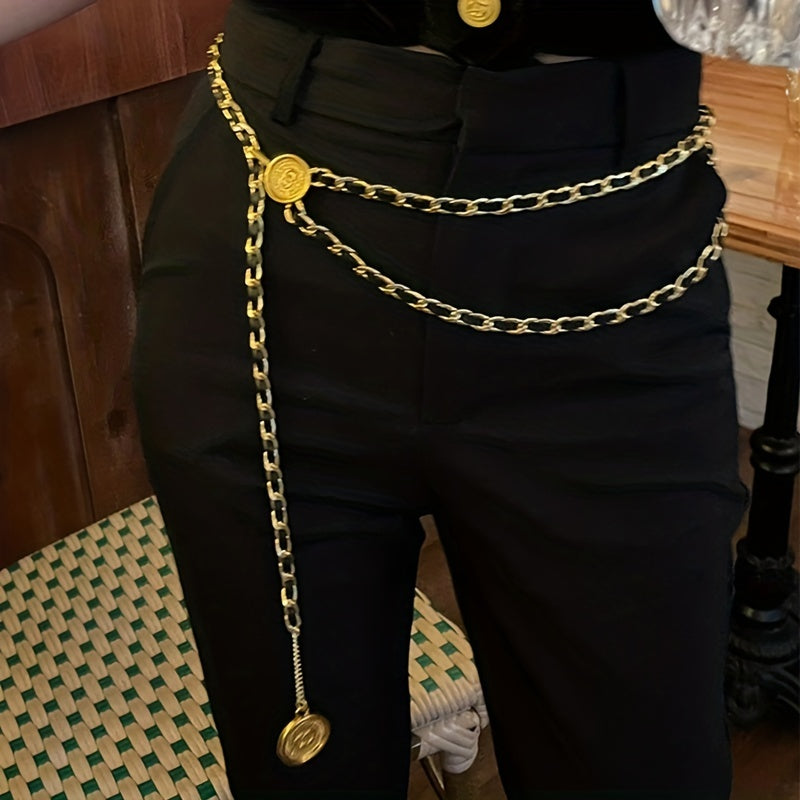 Thin Waist Chain Braided Belt for Women