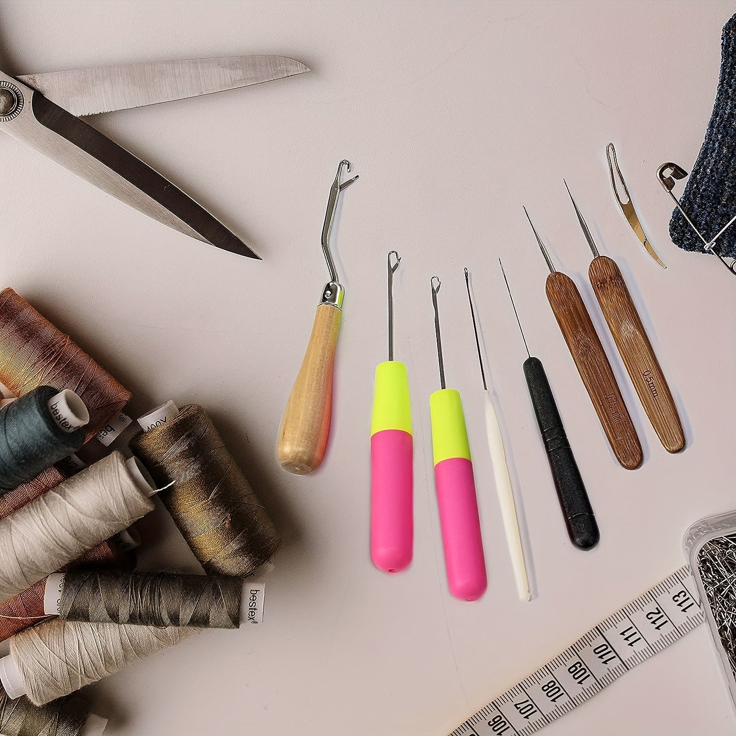 7pcs Interlocking Tool for Latch Hook Needle Dreadlock Crochet for Braid Hair