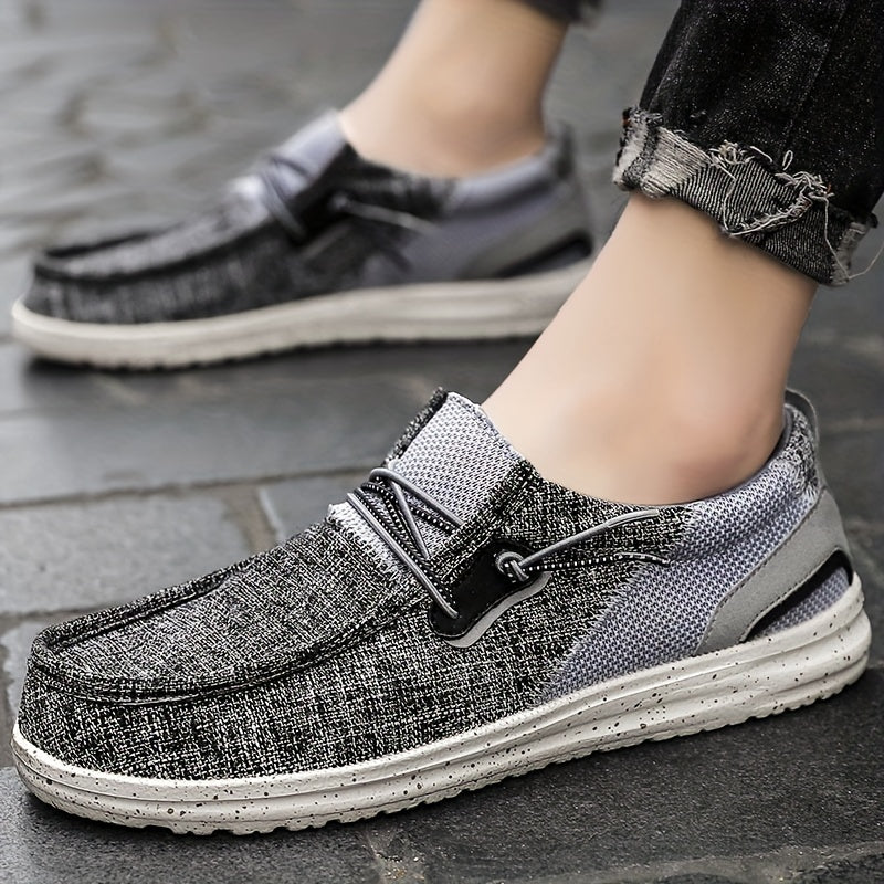 Men's Breathable Slip On Canvas Shoes For Hiking