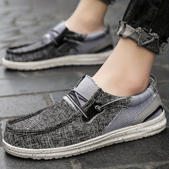Men's Breathable Slip On Canvas Shoes For Hiking
