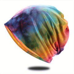 Men's Tie Dye Pullover Hat Graffiti Style