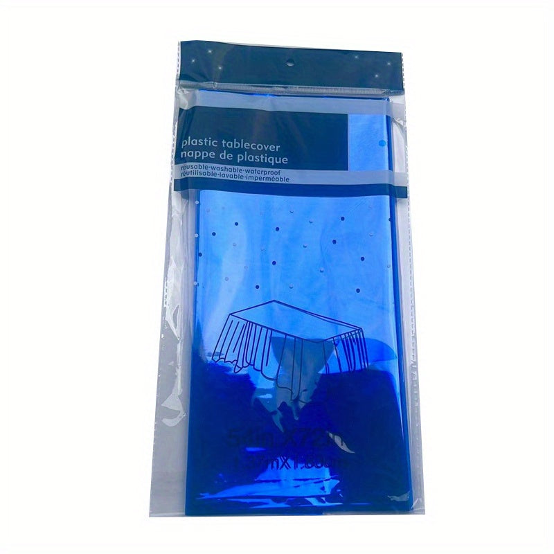 Bright Aluminum Film Tablecloth Waterproof Disposable Foil Tablecloth
