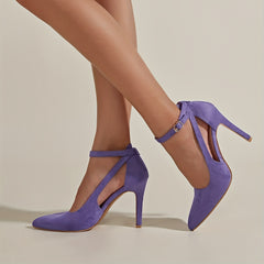 Women's Stiletto Heeled Sandals Ankle Strap High Heels