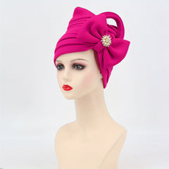 Boho Chemo Cap Flower Turban Head Wrap Elastic Bonnet