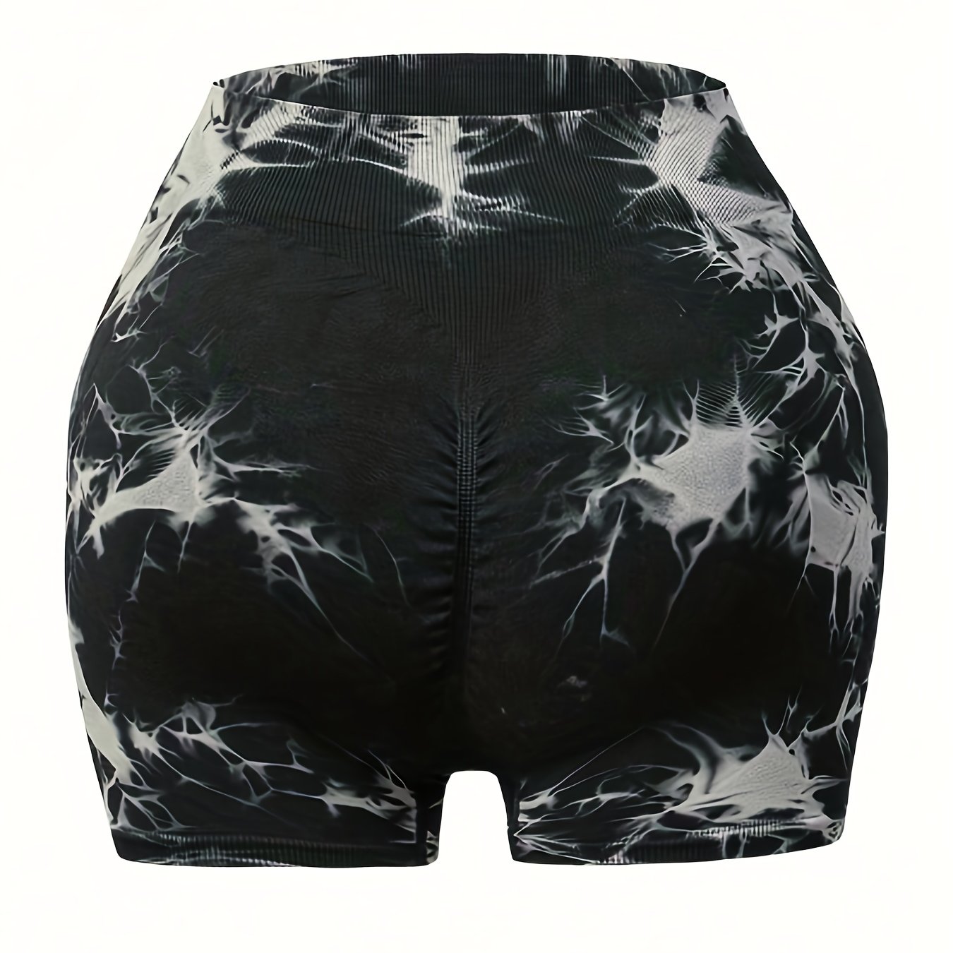 High Waist Tie Dye Yoga Shorts for Women