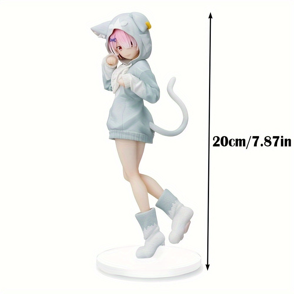 Pink Cat Ears Pajamas Anime Action Figure Gift