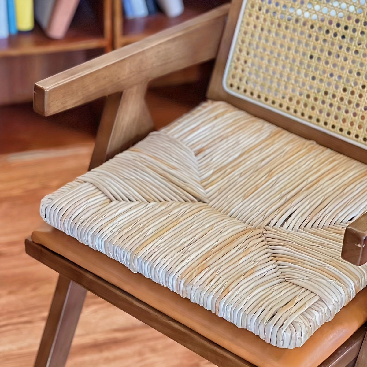Eco Upholstered Knitted Lawn Seat Cushion Hand Woven Floor Pillow Chair Outdoor