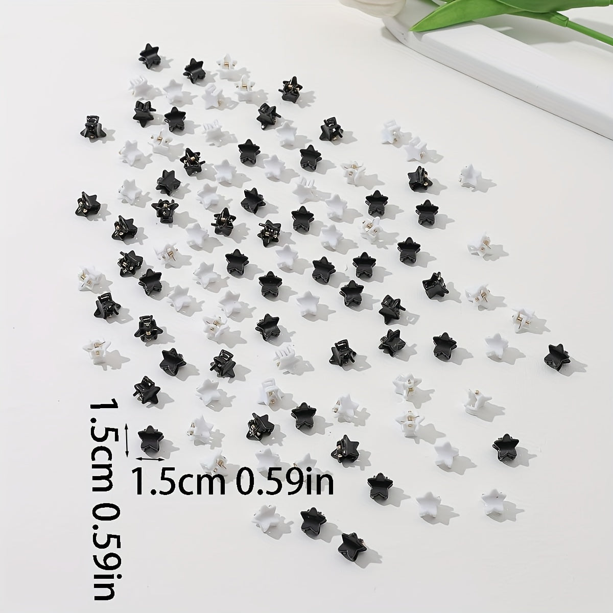 100pcs Mini Star Shaped Hair Claw for Women Girls Hair Clip
