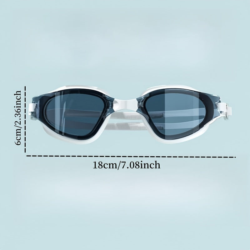 Large Frame Anti-Fog Swimming Goggles High Definition