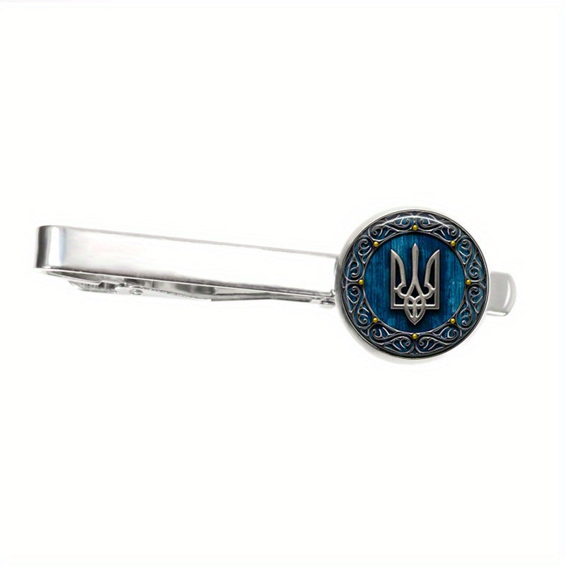 Men's Tryzub Ukraine Tie Clip For Clothing Match