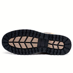 Men's Lace Up High Top Boots for Outdoor Walking