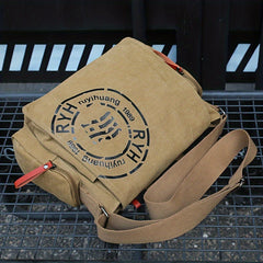 Canvas Sling Bag with Tablet Compartment