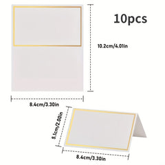10pcs Tent Place Cards for Weddings Holidays and Parties