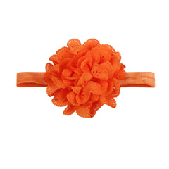 Girls Candy Mesh Flower Headband Elastic Hair Accessories