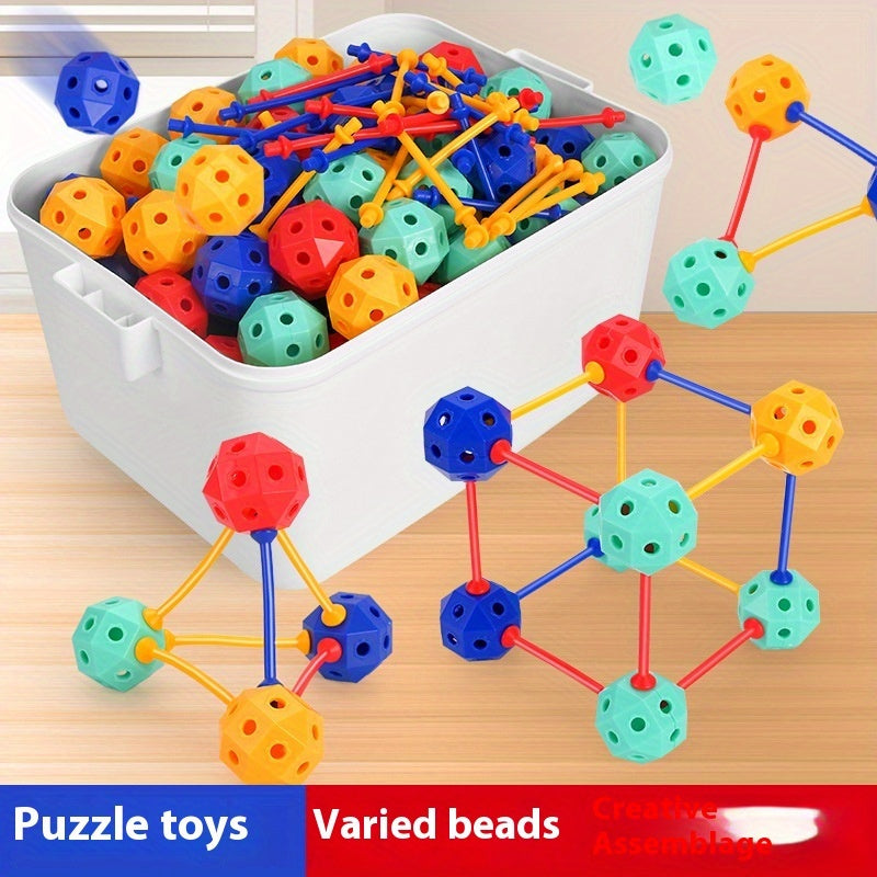 75pcs Children's Assembly Toy Set - 3D Building Blocks