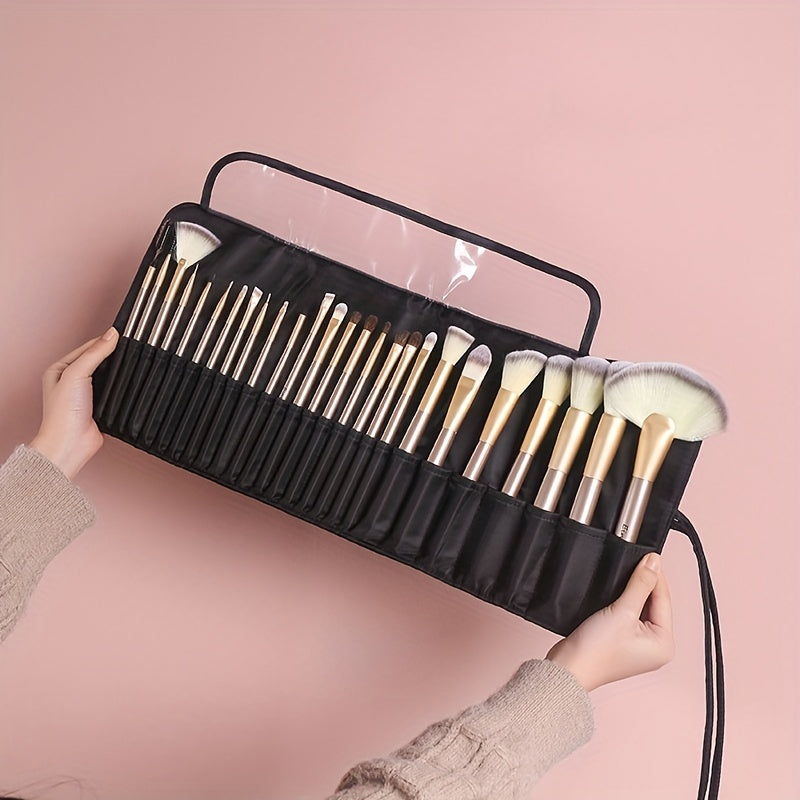 Roll Up Cosmetic Organizer Travel Portable Makeup Brush Organizer Bag Holder