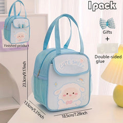 1pc Insulated Bag Aluminum Foil Film Breakfast Bag