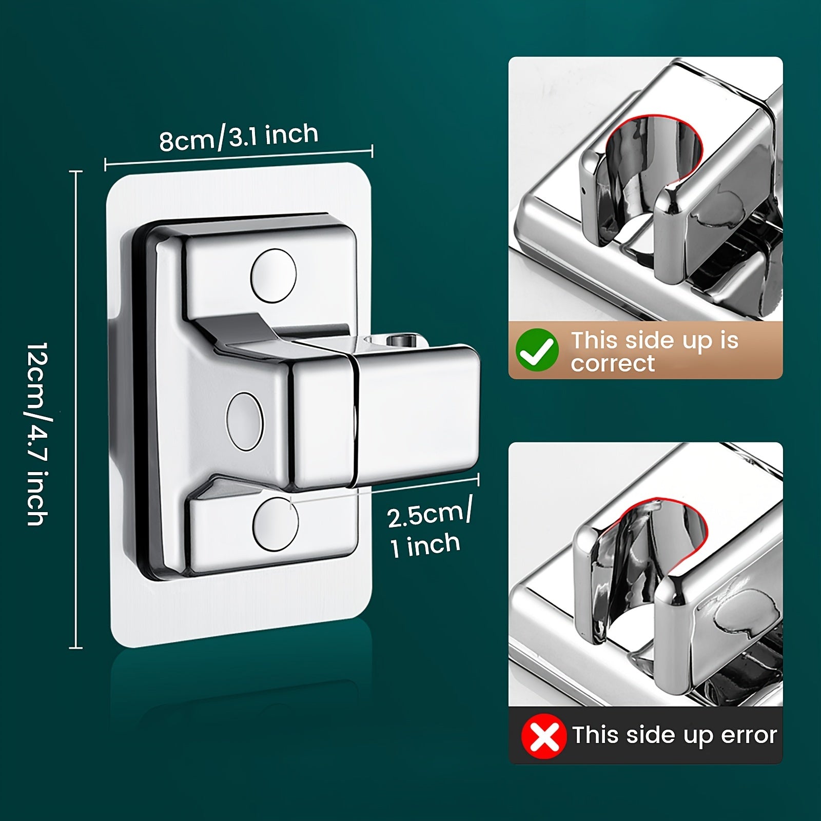 Shower Head Holder Universal Handheld Bracket Wall Mount