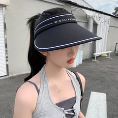 Breathable Ponytail Visor Hat UV Protection Sun Hat