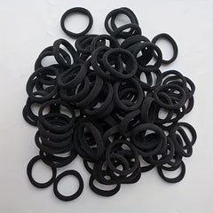 100pcs Seamless Elastic Hair Ties Rubber Hair Bands