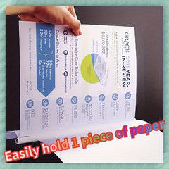 Thick Transparent A4 Insert Folder with Pull Rod Clamp
