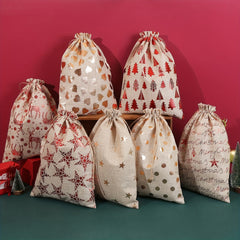 Christmas Drawstring Bag - Extra Large Size for Goodies Gift Packa