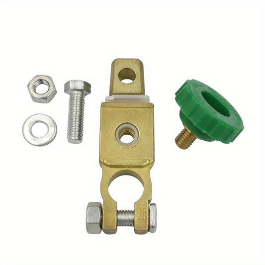 Car Truck Boat Vehicle Power Shutoff Disconnect Switch Green Knob Isolator