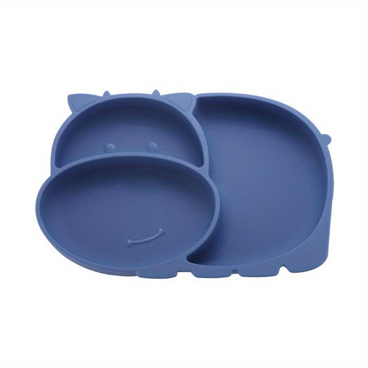 Baby Safe Silicone Dining Plate Cartoon Dish