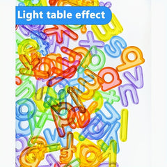 78pcs Translucent Alphabet Letters for Kids Plastic Lowercase ABCs