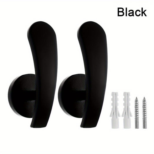2pcs Metal Curtain Hooks & Holdbacks for Easy Drapery Hanging