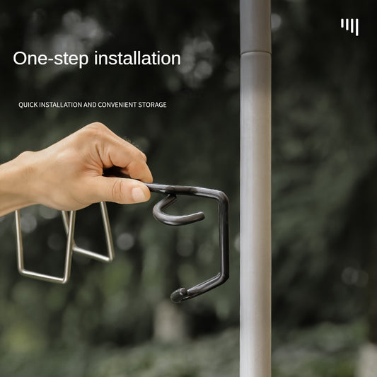 Outdoor Stainless Steel Cup Holder & Lamp Holder