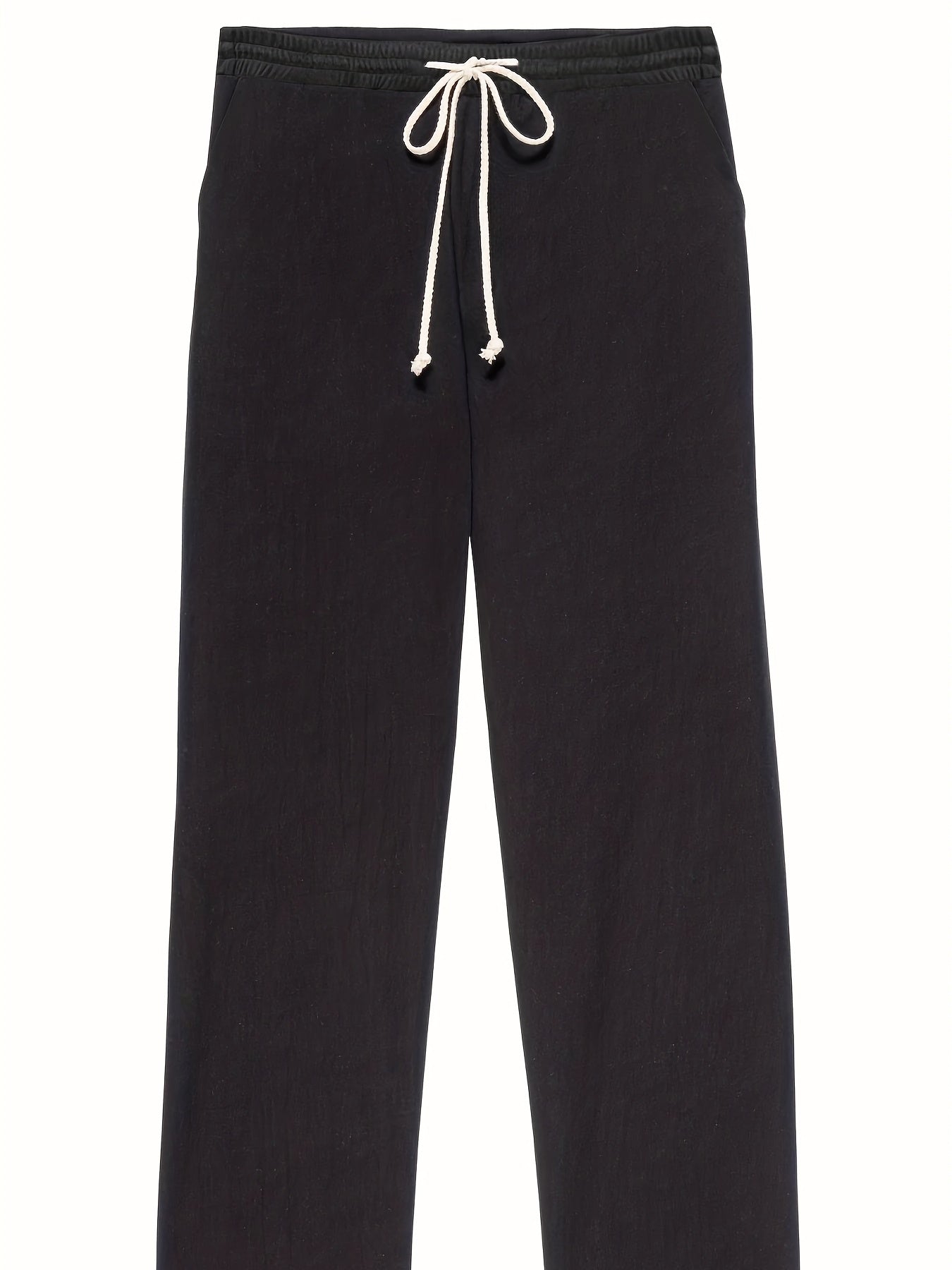  High Rise Stretch Straight Leg Pants With Pockets