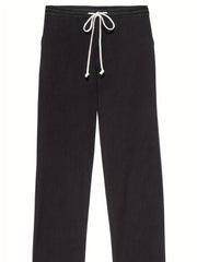  High Rise Stretch Straight Leg Pants With Pockets